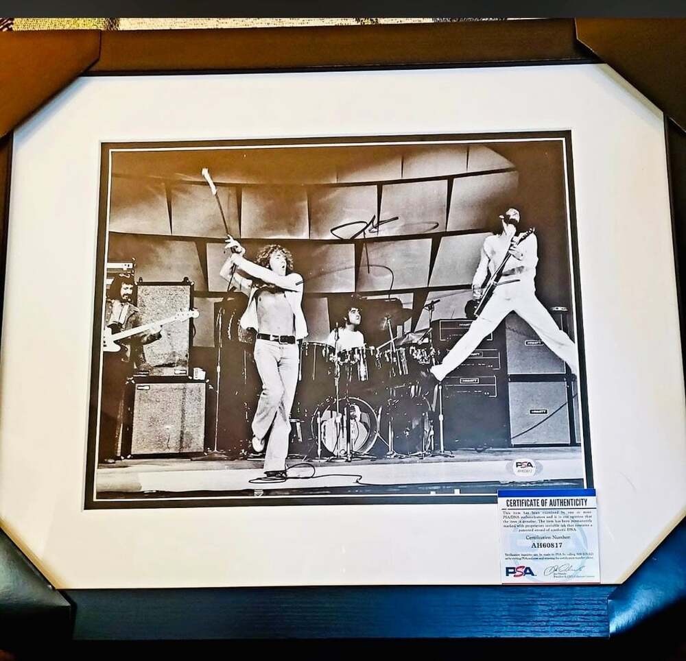 The Who Signed Autographed Framed Photo PSA Certified